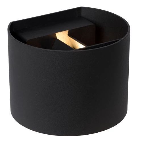 Lucide AXI - Wandspot / Wandlamp Badkamer - LED - 2x3,5W 2700K - IP54 - Verstelbare stralingshoek - Zwart - detail 2